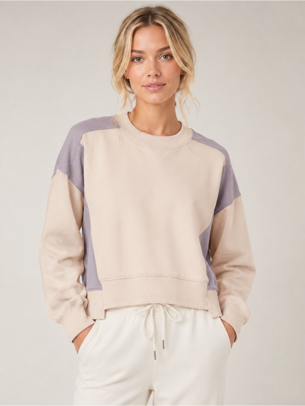 FP Movement free people Intercept Colorblock Pullover Sweatshirt 25834